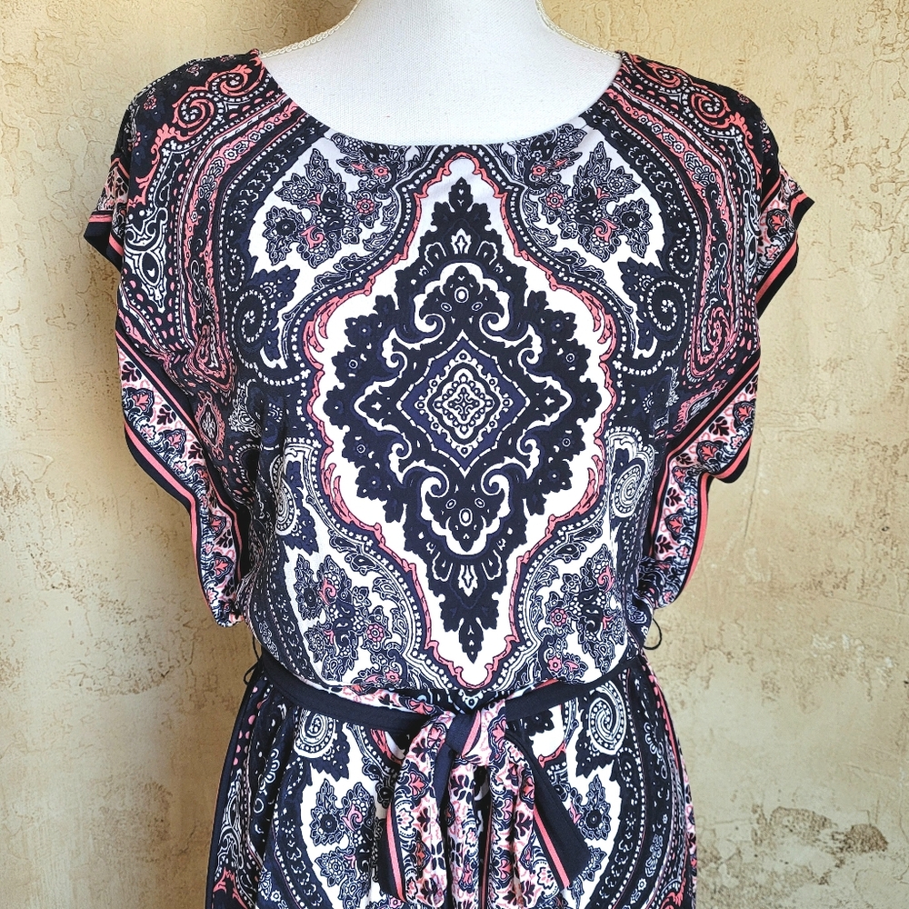 Like New! INC Paisley Print Jersey Dress